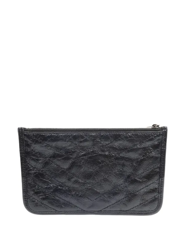 SAINTLAURENT クラッチバッグ Saint Laurent Pre-Owned ニキ クラッチバッグ | ブラック | FARFETCH JP