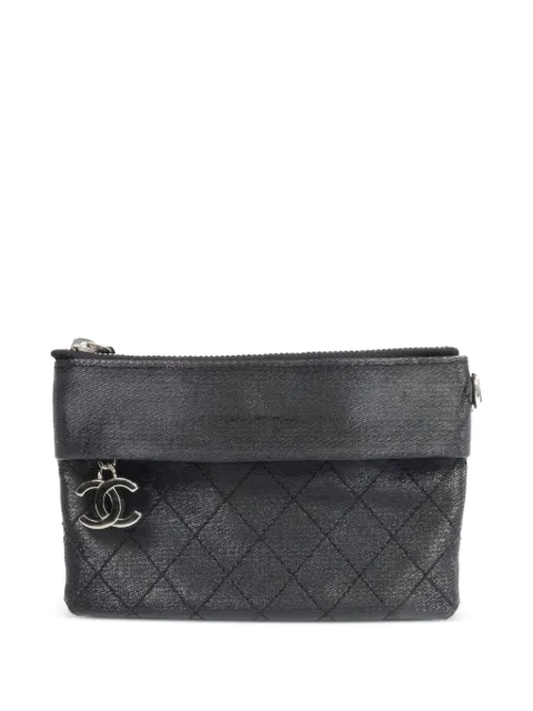 CHANEL Pre-Owned CC diamond-quilted card-holder