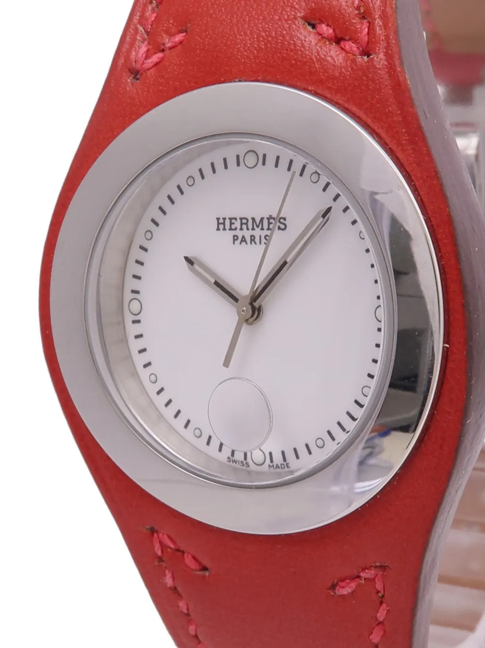 Hermès Pre-owned Harnais 33mm Watch in White, view 3