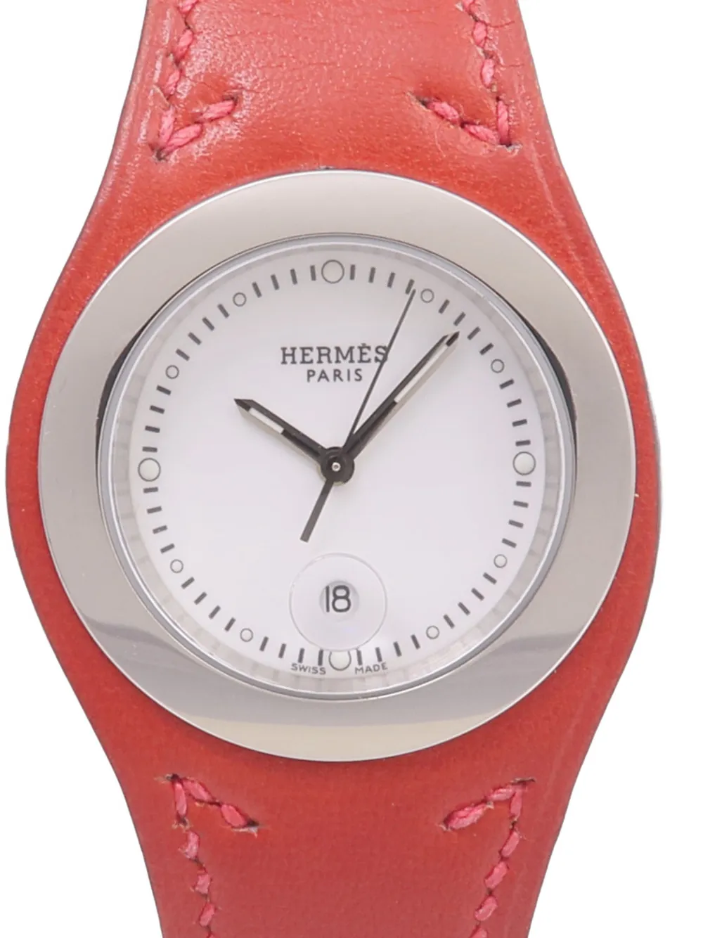 Hermès Pre-owned Harnais 33mm Watch in White, view 2