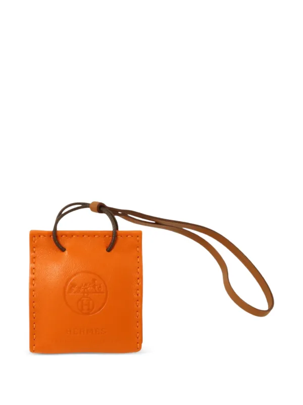 Hermès Pre-Owned レザーバッグチャーム | オレンジ | FARFETCH JP