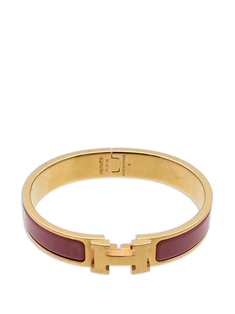Hermès Pre-Owned Clic H enamel bracelet - Oro
