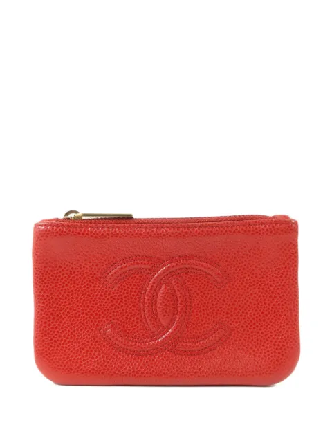 CHANEL Pre-Owned CC leather wallet