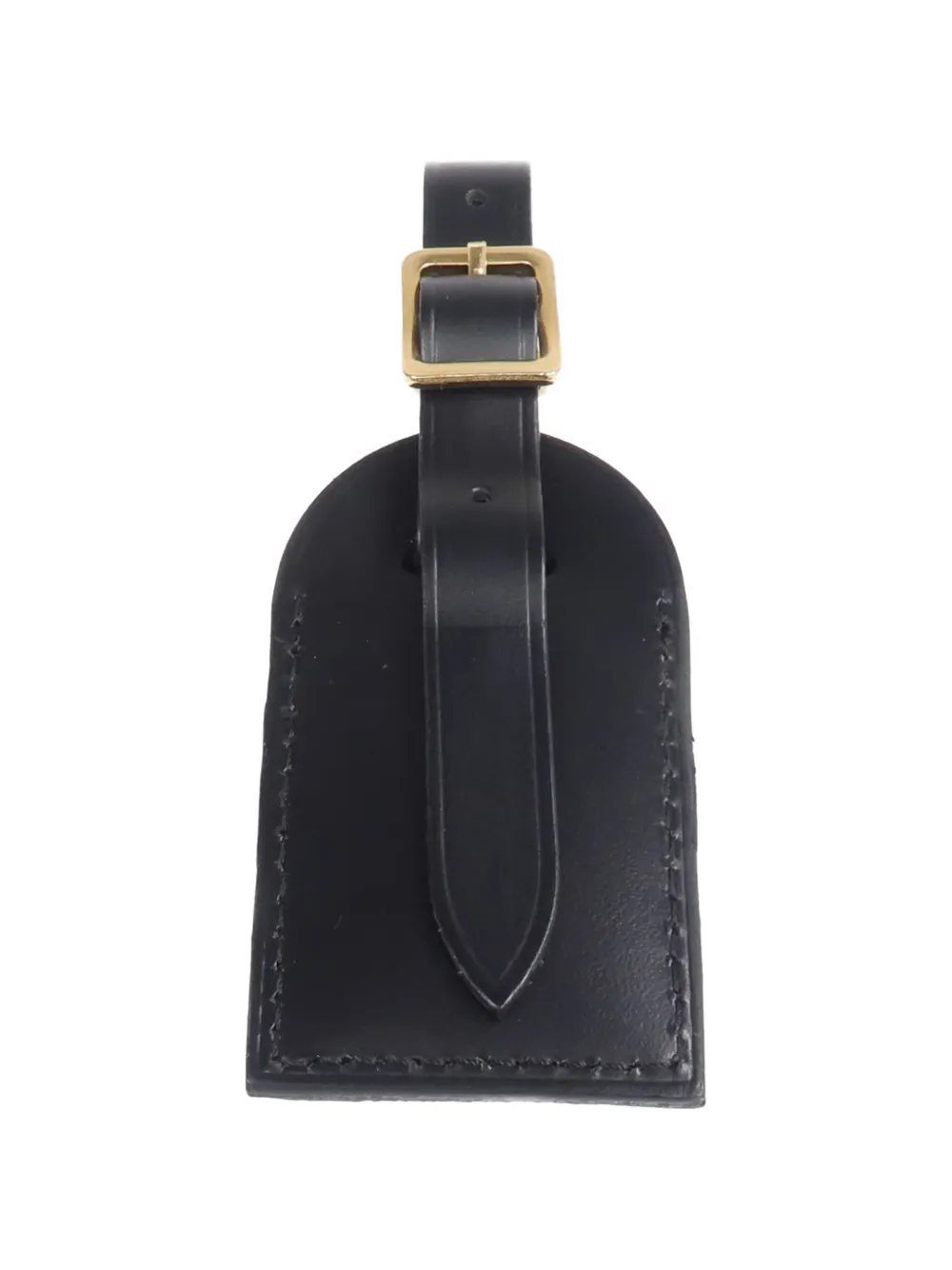 Louis Vuitton Pre-Owned buckled leather luggage tag - Schwarz
