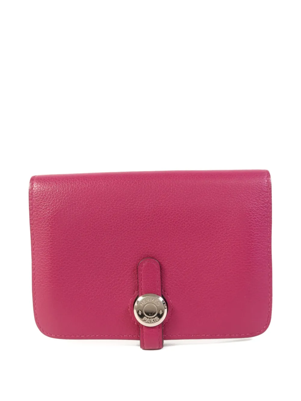 Pre-owned Hermes Dogon Bifold Wallet In Pink