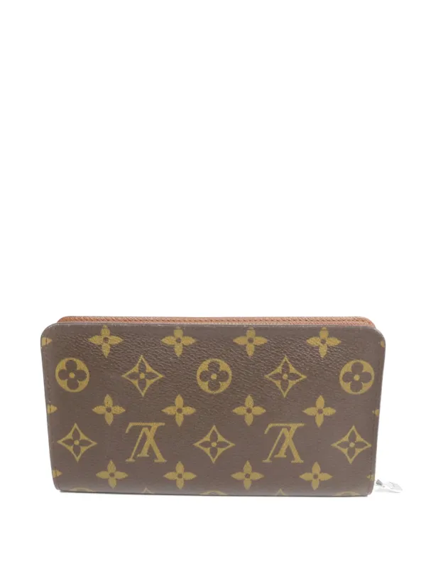 ＭＭ１８【Luis Vuitton】 Louis Vuitton Pre-Owned Monogram Zip Wallet | Brown | FARFETCH AE