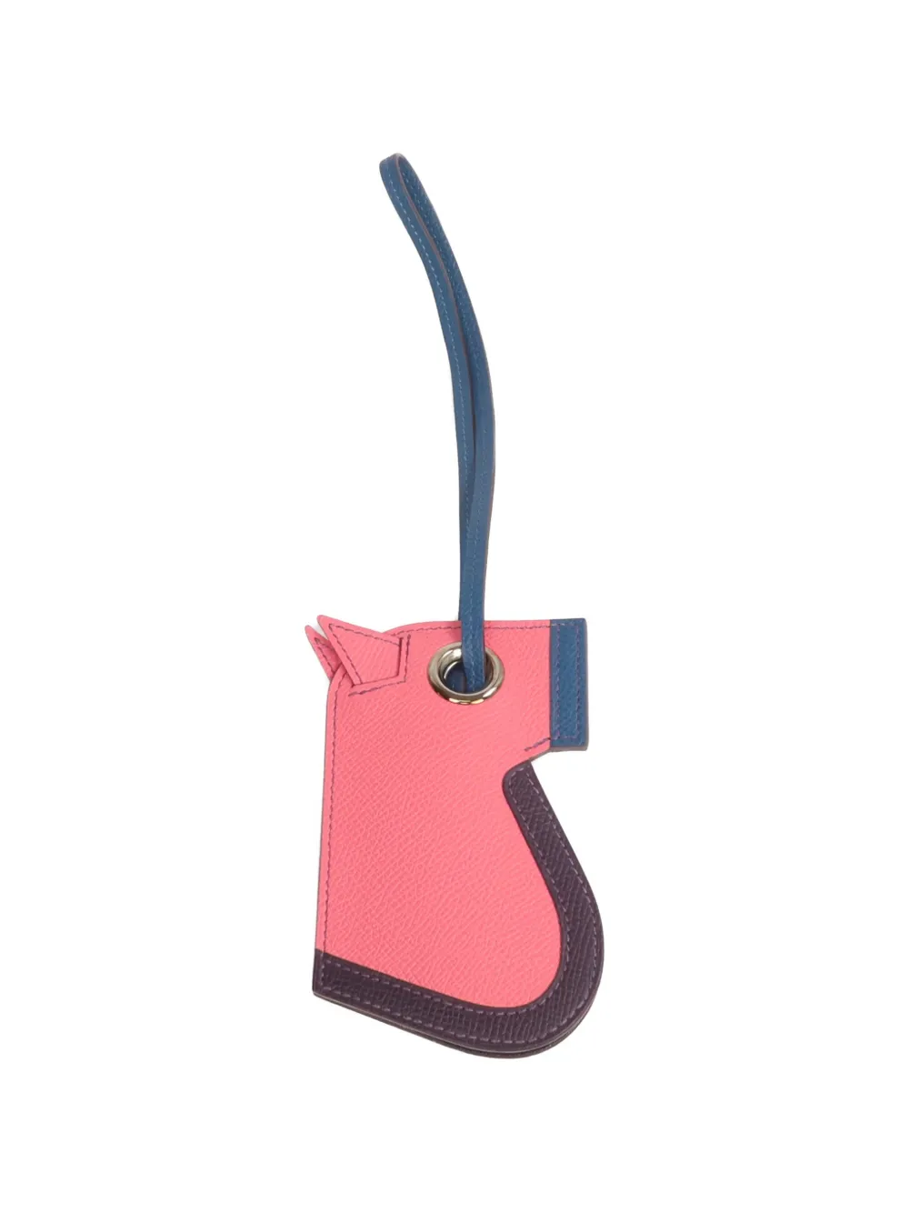 Hermès Pre-Owned Camail leather key ring - Rosa