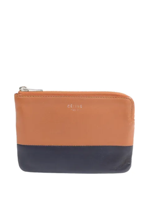 Celine Pre-Owned two-tone leather coin case