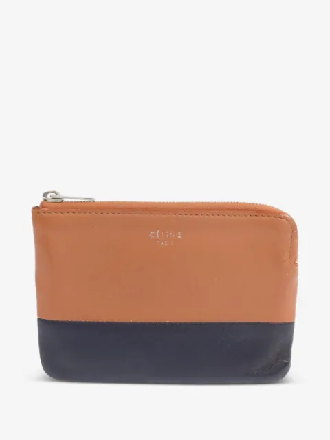 Celine Pre-Owned two-tone leather coin case
