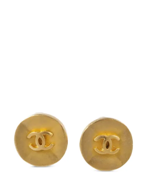 CHANEL Pre-Owned CC clip-on earrings
