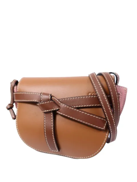Loewe Pre-Owned mini Gate debossed-logo shoulder bag