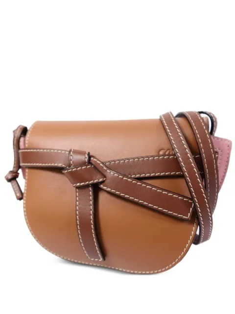 Loewe Pre-Owned mini Gate debossed-logo shoulder bag