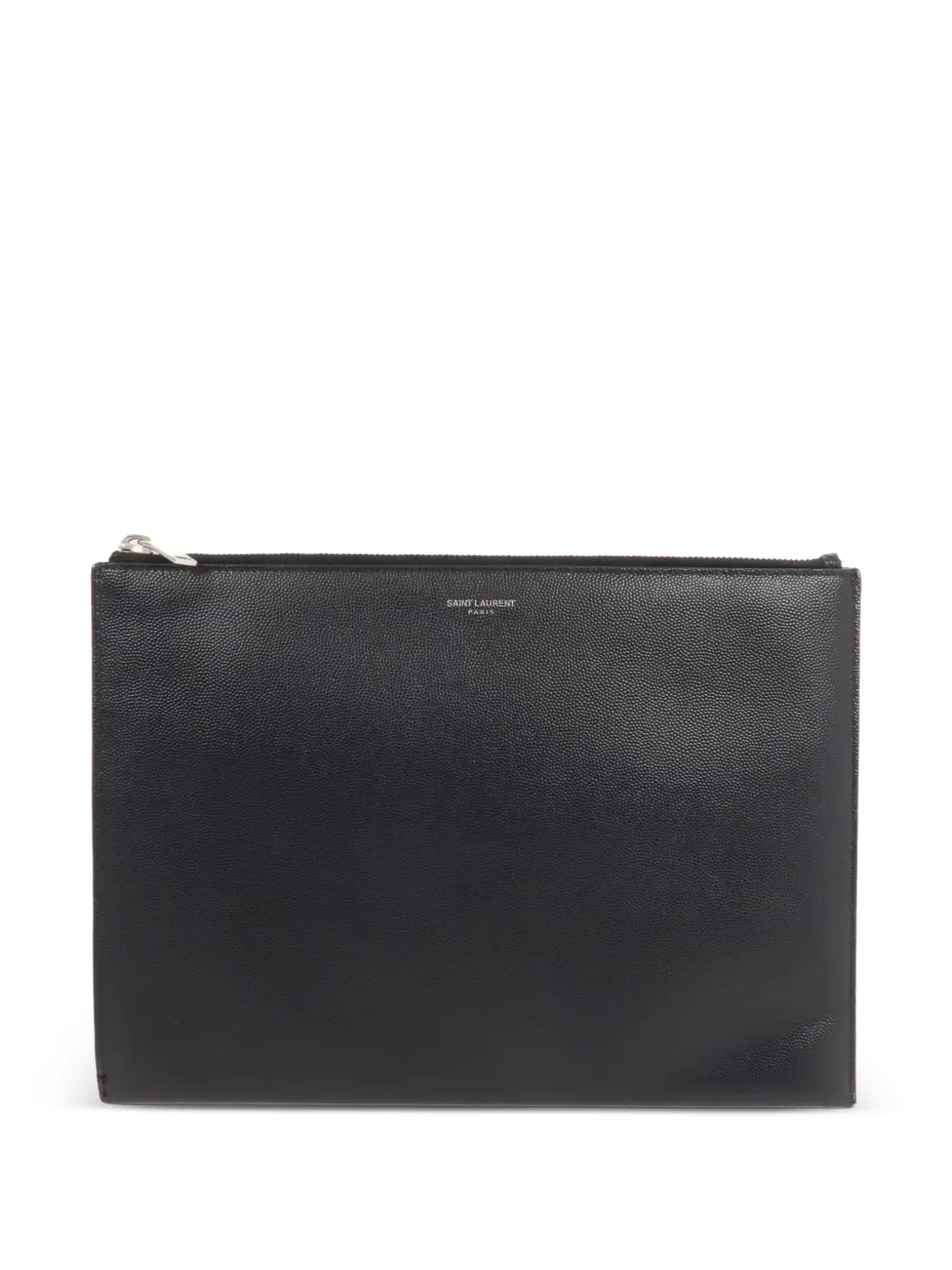 Saint Laurent Pre-Owned grain de poudre clutch bag - Nero