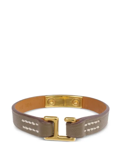 Hermès Pre-Owned 2022 mini Rivale leather bracelet