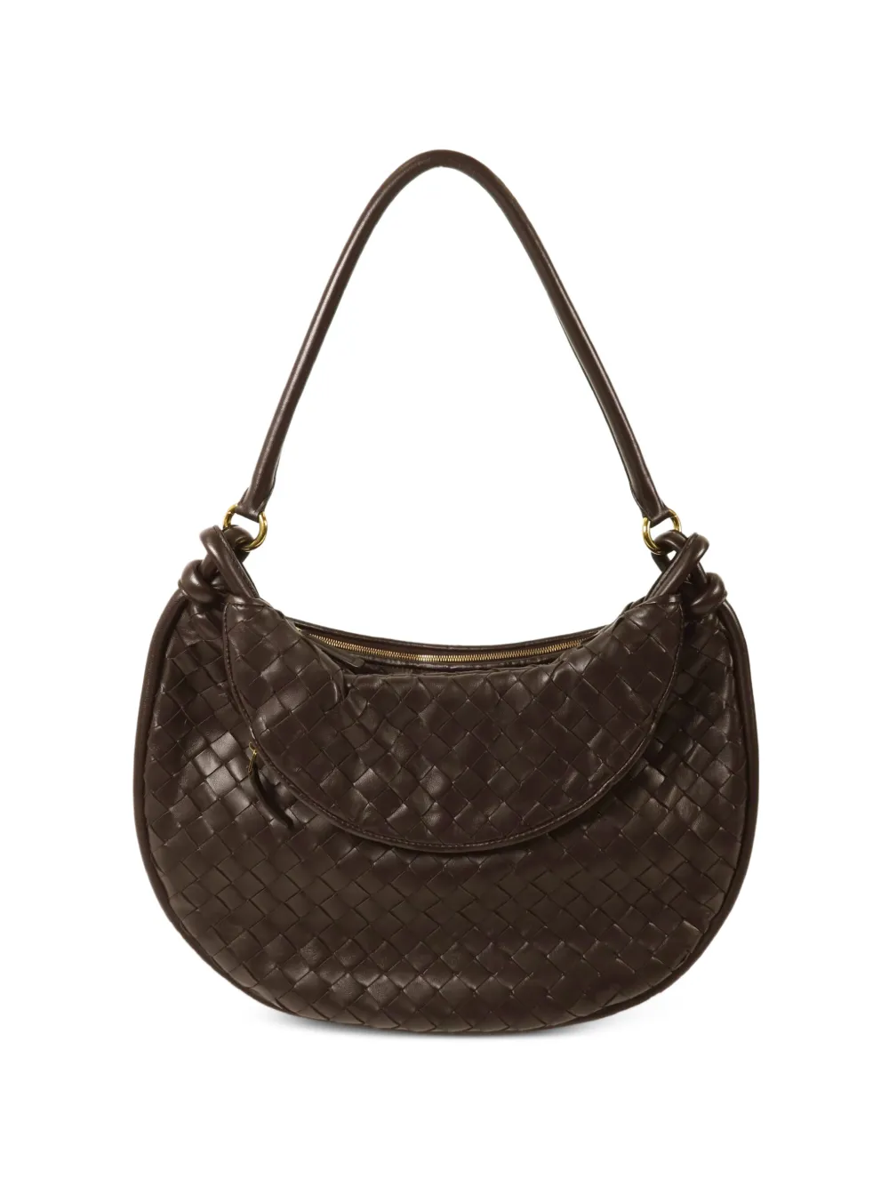 Bottega Veneta Pre-Owned Gemelli Intrecciato shoulder bag - Braun