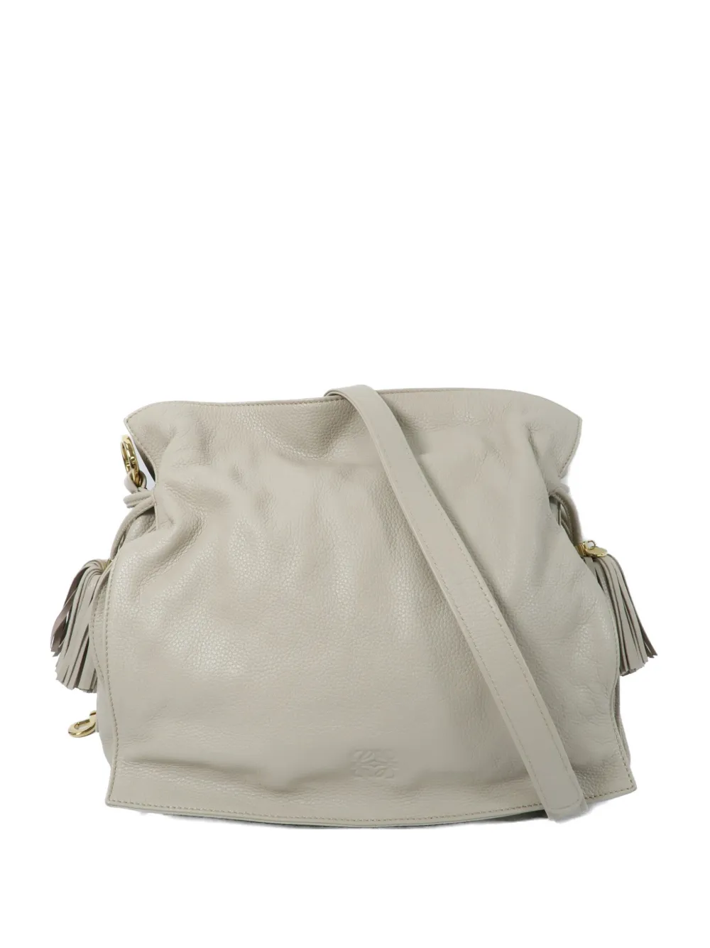 Loewe Pre-Owned Flamenco tassel-detail shoulder bag - Toni neutri