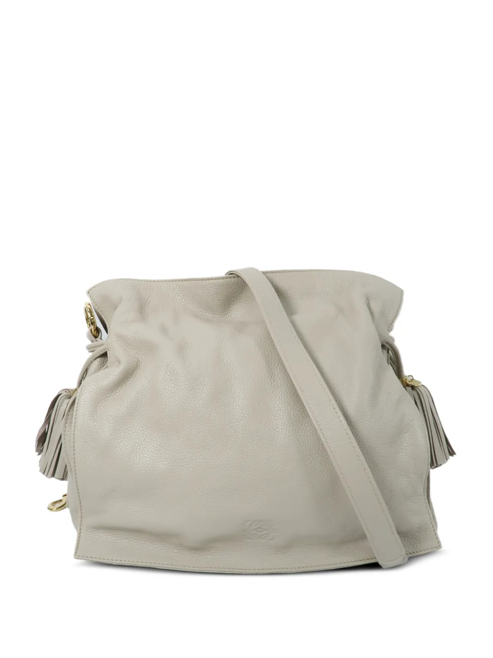 Loewe Pre-Owned Flamenco tassel-detail shoulder bag - Toni neutri