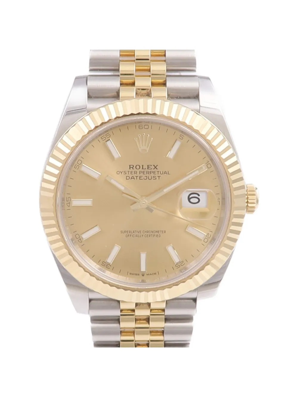 Rolex Datejust fluted bezel 41mm watch - Oro