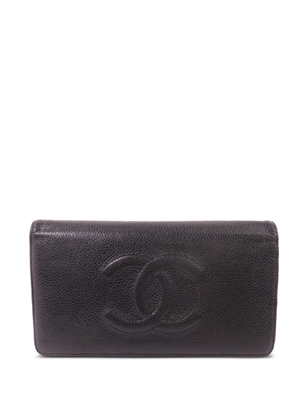 CHANEL Pre-Owned CC long wallet - Nero