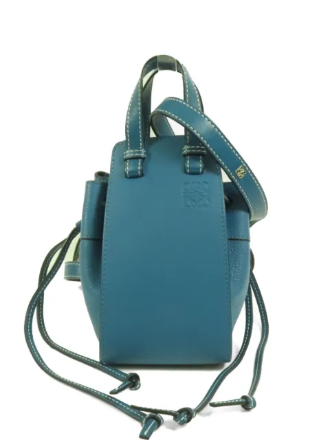 Loewe Pre-Owned mini Hammock two-way drawstring-detail calfskin tote bag