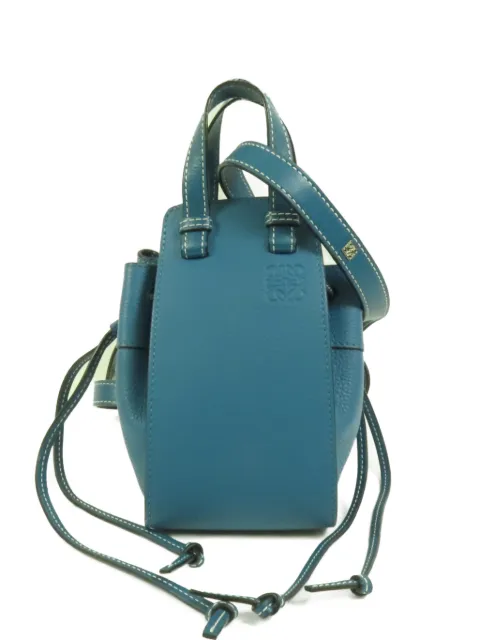 Loewe Pre-Owned mini Hammock two-way drawstring-detail calfskin tote bag