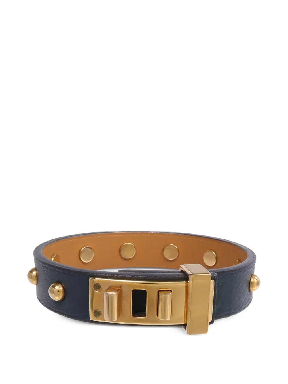 Hermès Pre-Owned 2018 Mini Dog Clous Ronds bracelet - Oro