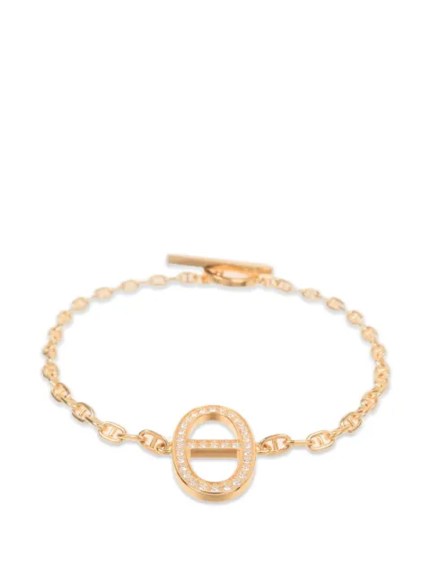 Hermès Pre-Owned Chain d'Ancre Contour diamond bracelet
