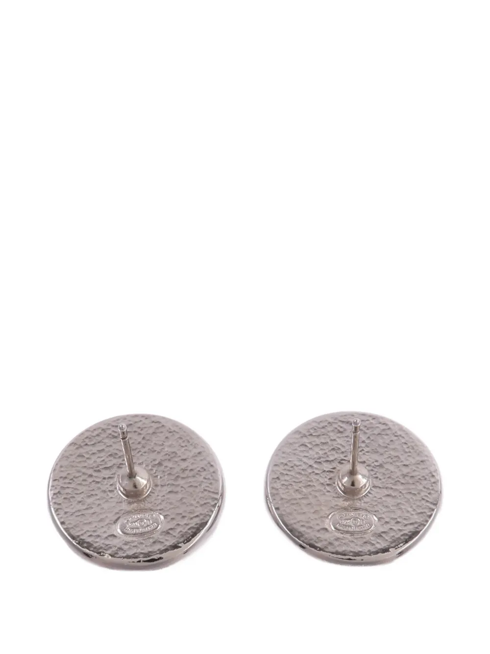 CHANEL Pre-owned Cc Interlocking Earrings In Silver