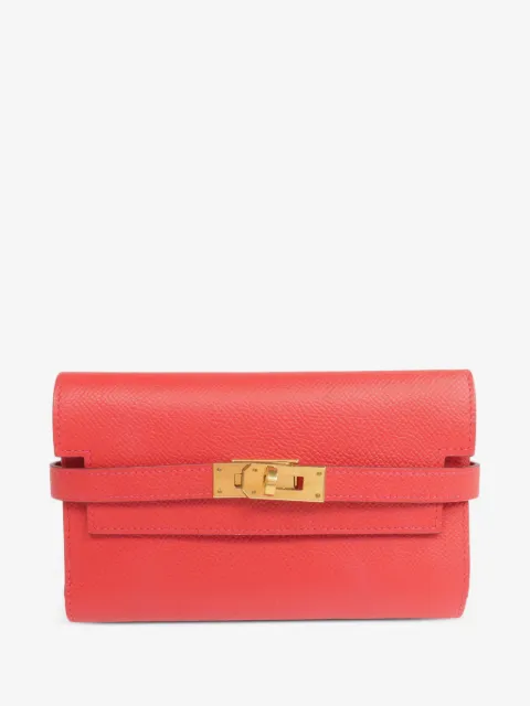Hermès Pre-Owned petit portefeuille Kelly en cuir