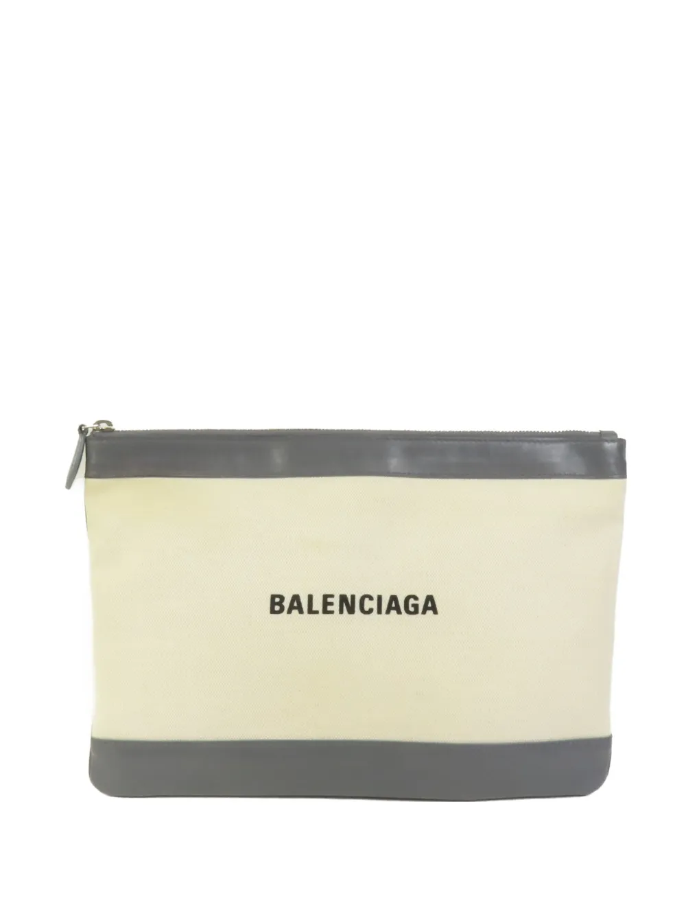 Balenciaga Pre-Owned M Clip canvas clutch bag - Toni neutri