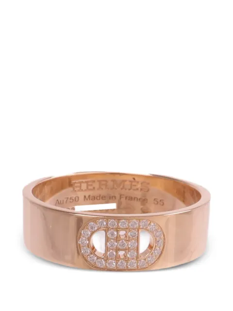 Hermès Pre-Owned anillo H D'ancre con diamante
