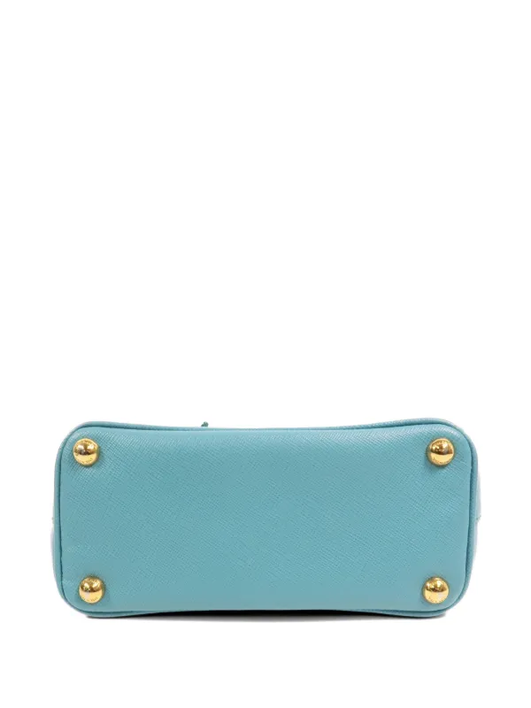 Prada Pre-Owned ガレリア レザーショルダーバッグ | ブルー | FARFETCH JP