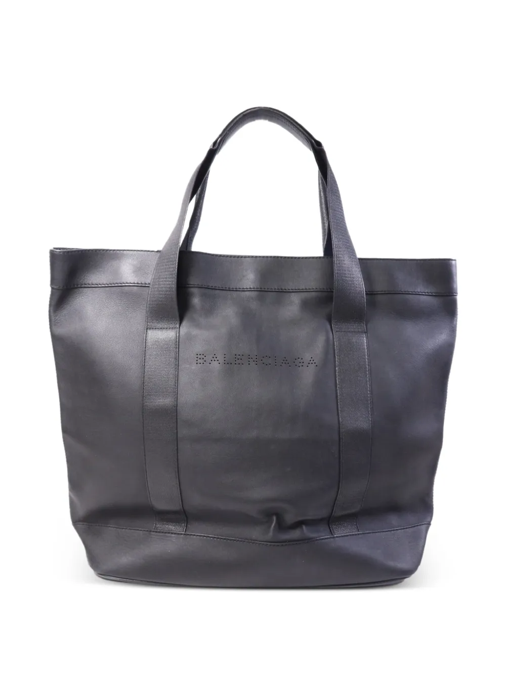 Balenciaga Pre-Owned perforated logo tote bag - Nero