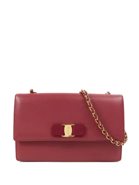 Ferragamo Pre-Owned Vara Bow 搭链单肩包