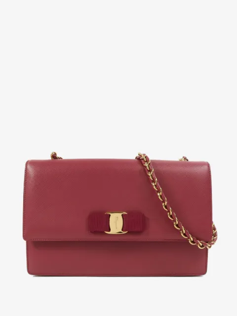 Ferragamo Pre-Owned Vara bow chain shoulder bag