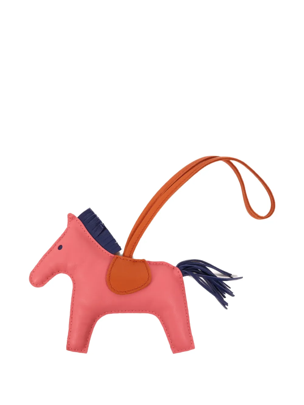 Pre-owned Hermes Mm Rodeo Charm In Pink