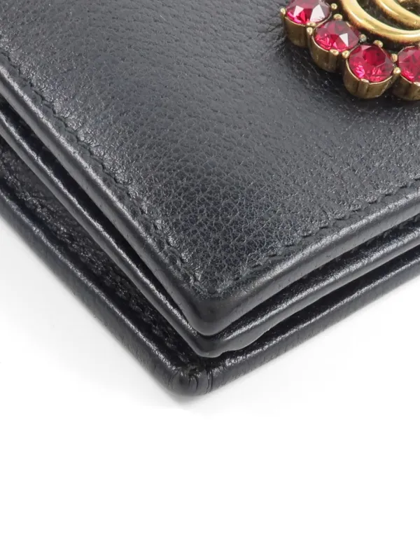 Gucci Pre-Owned GGマーモント 財布 | ブラック | FARFETCH JP