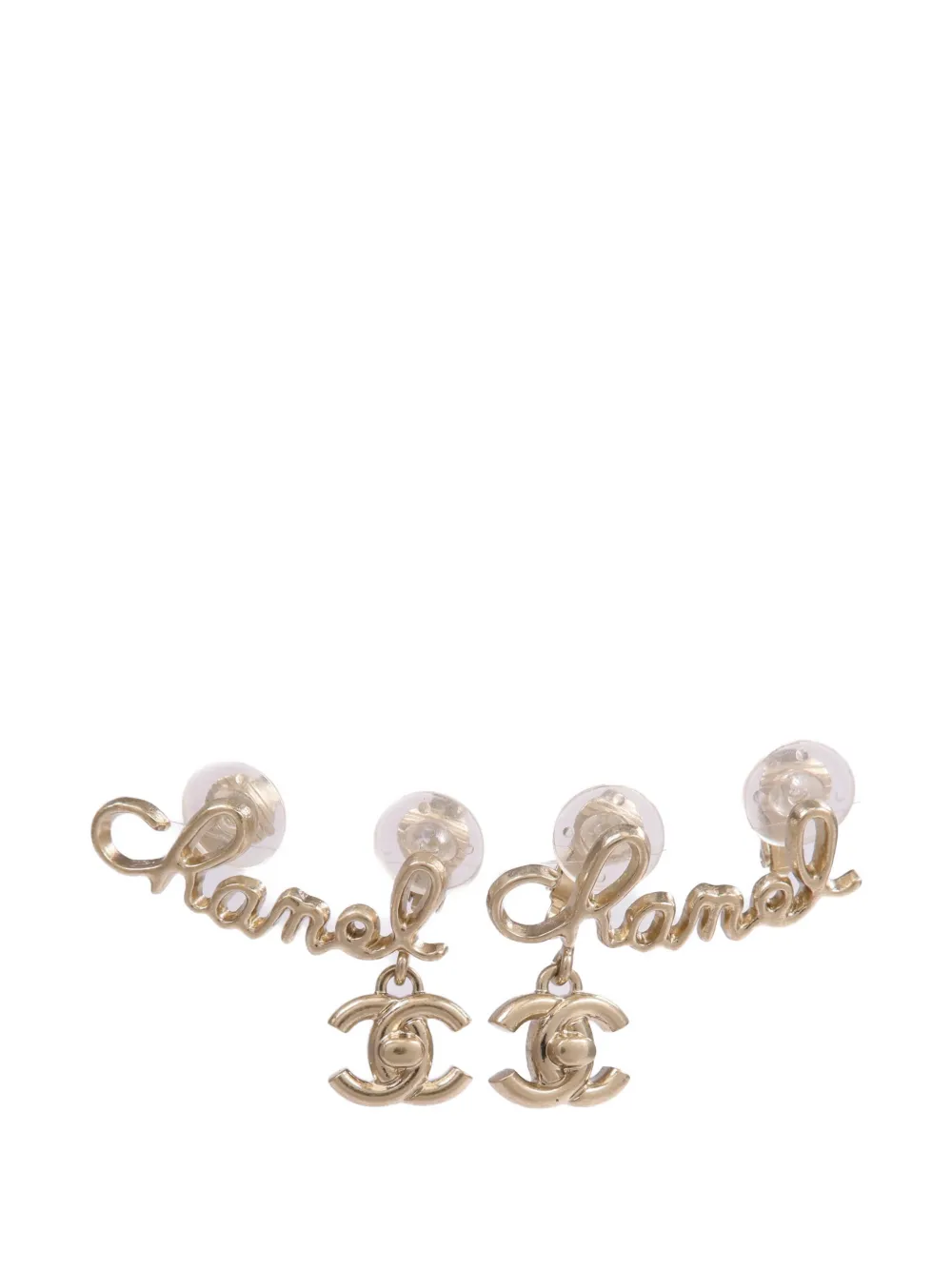 CHANEL Pre-Owned CC earrings - Oro