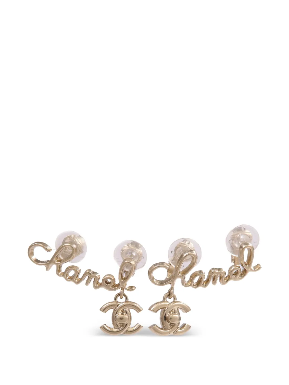 CHANEL Pre-Owned CC earrings - Oro