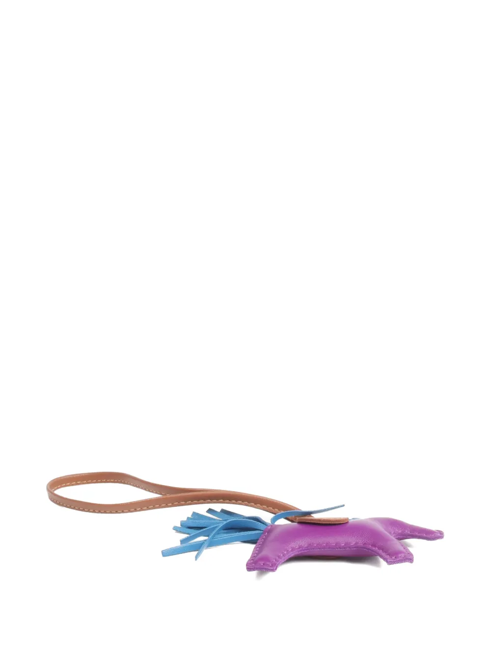 Hermès Pre-owned PM Rodeo Lambskin Horse Charm in Purple, view 2