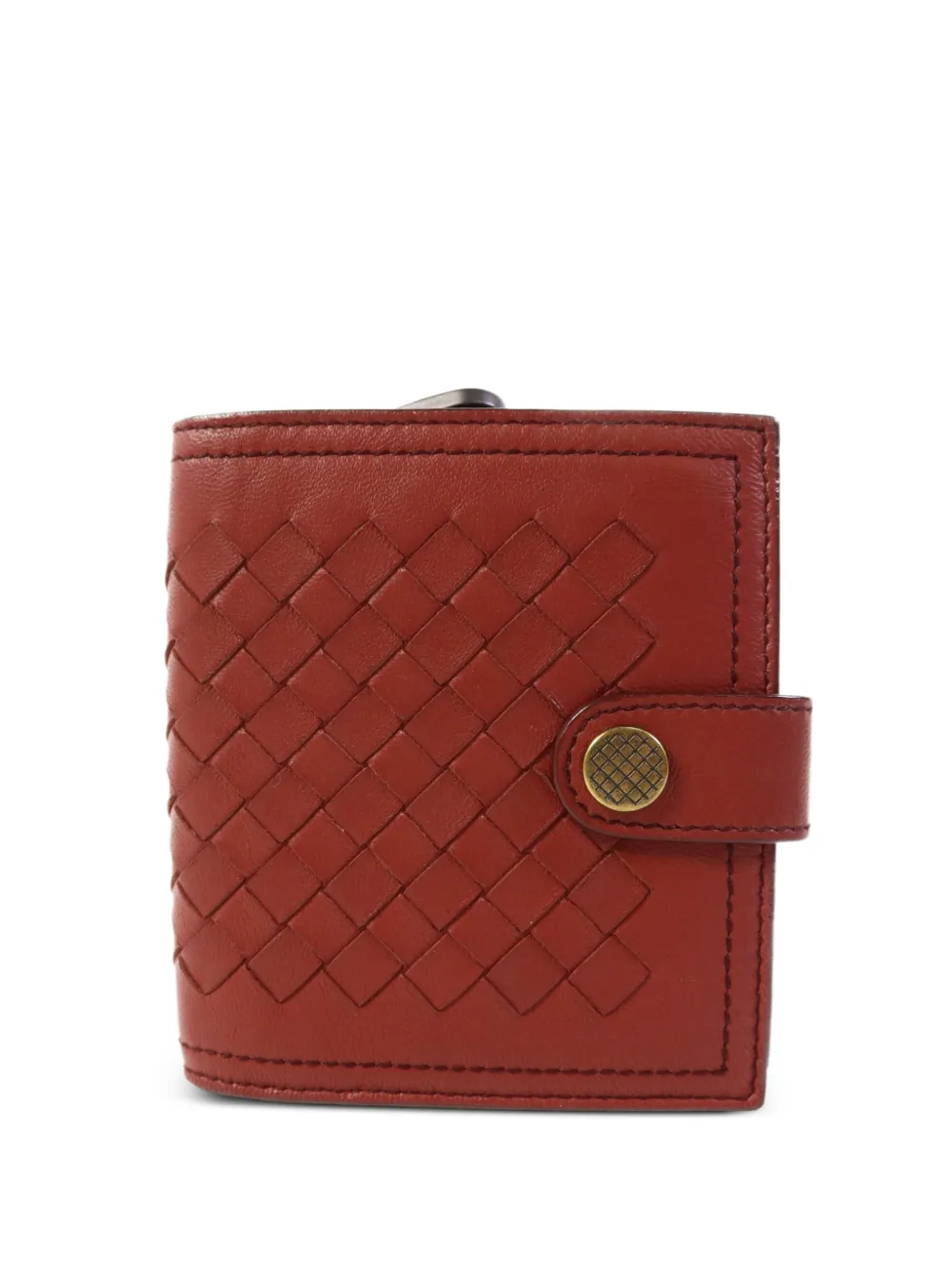 Bottega Veneta Pre-Owned Intrecciato bifold wallet - Rot