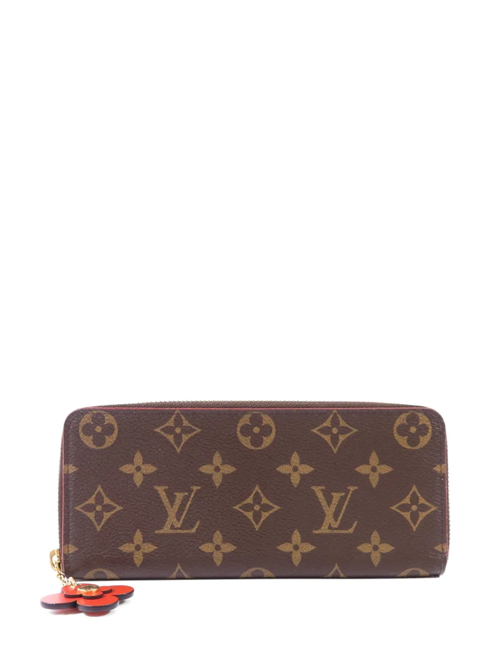 Louis Vuitton Pre-Owned Monogram-pattern flower-charm wallet - Marrone