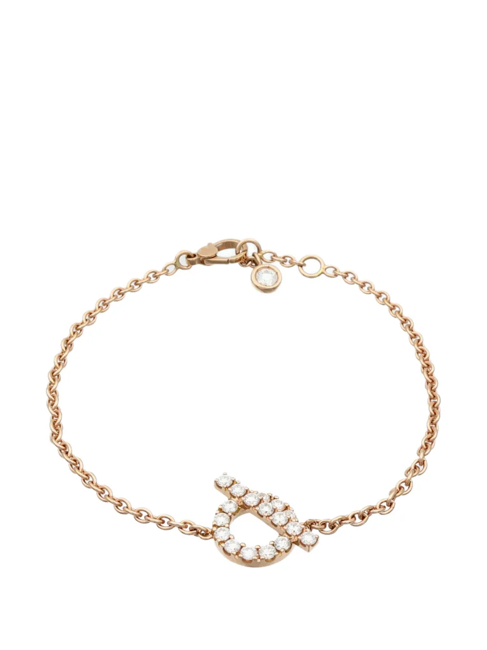 Pre-owned Hermes Finesse Diamond Bracelet In Pink