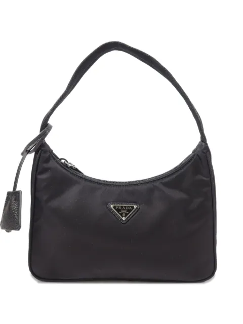 Prada Pre-Owned 2000 mini Re-Edition logo-plaque shoulder bag