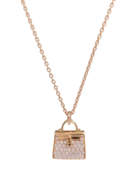 Hermès Pre-Owned collar Amulettes Kelly con diamantes