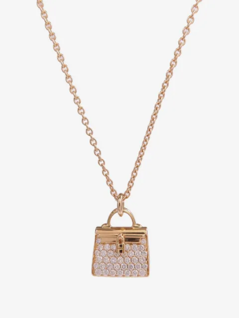 Hermès Pre-Owned Amulettes Kelly pendant diamond necklace