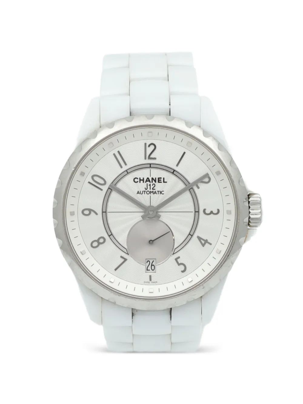 CHANEL Pre-Owned J12 ceramic 37mm watch – White