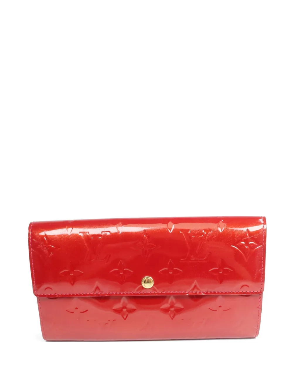 Louis Vuitton Pre-Owned Monogram Vernis Portefeuille Sarah wallet - Rosso