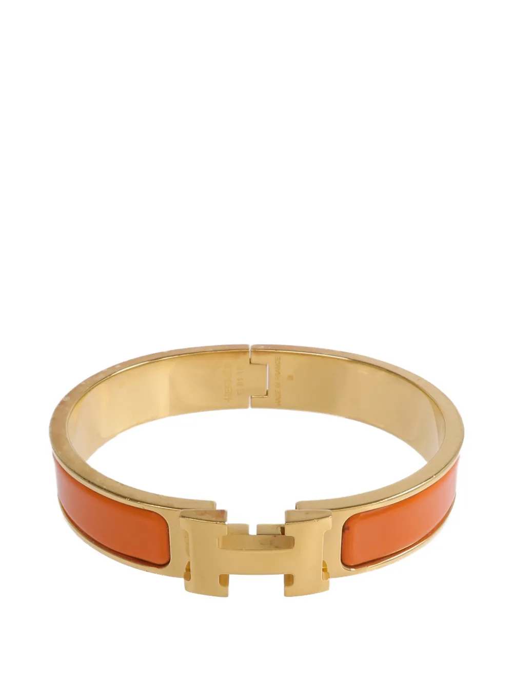Hermès Pre-Owned Clic H enamel bracelet - Oro