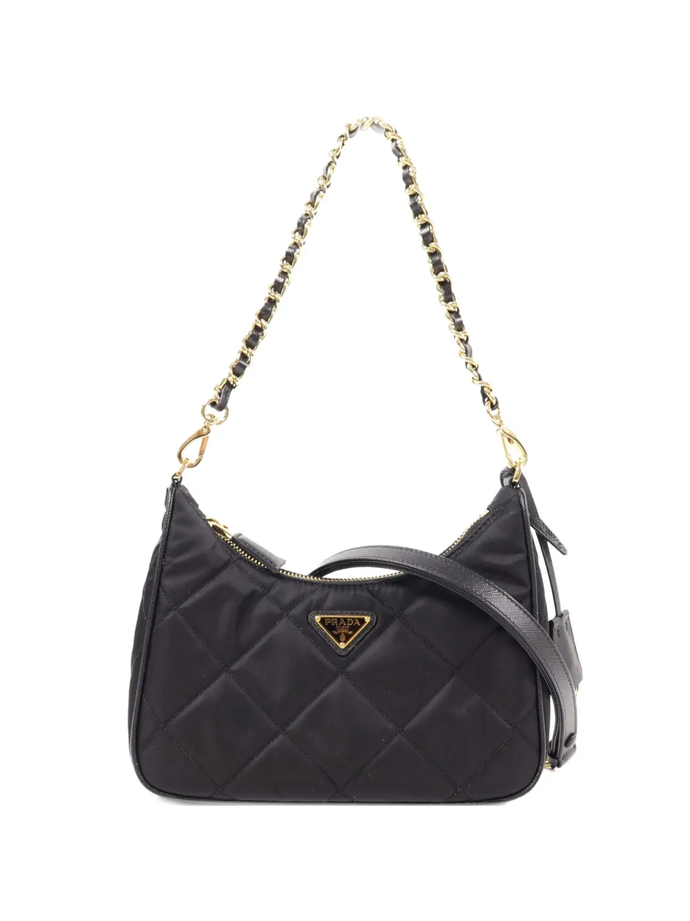 Prada Pre-Owned 1995 Re-Edition quilted shoulder bag - Black